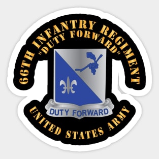 66th Infantry Regiment - DUI X 300 Sticker